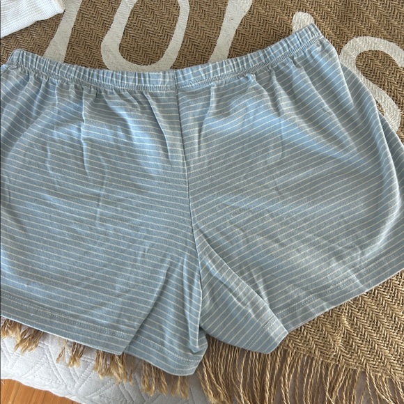 Brandy Melville Sky Blue Striped boxer short - Picture 3 of 4